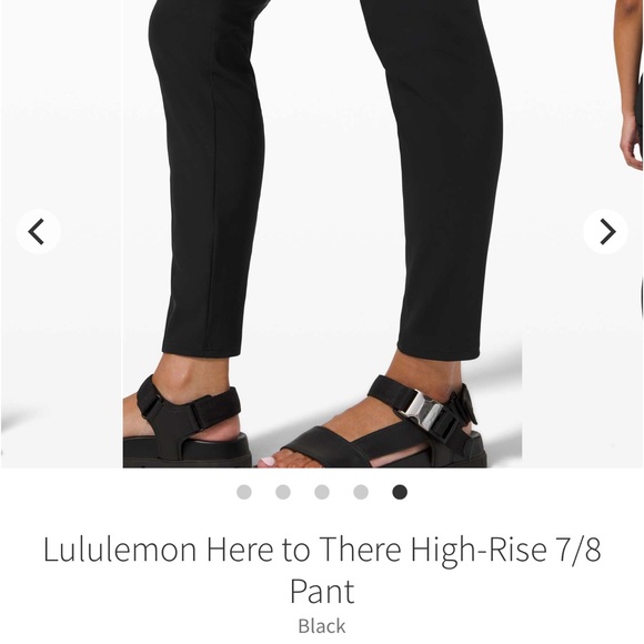 Lululemon Here to There HR Black 7/8  Pant 10 $128 - Picture 2 of 4